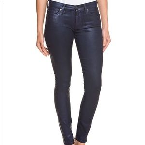 7 FOR ALL MANKIND coated skinnies